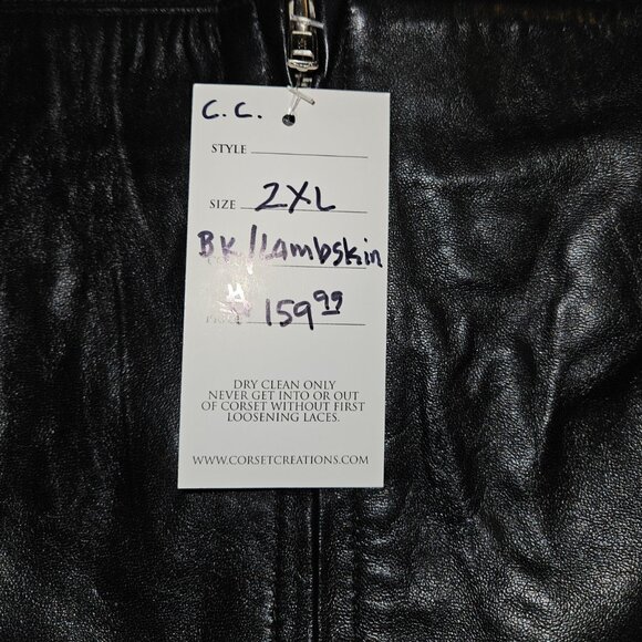 2XL NWT LAMBSKIN LEATHER MICRO MINI SKIRT - Picture 5 of 14